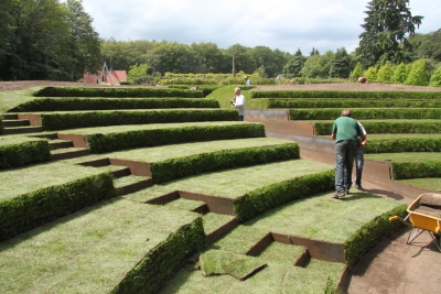 Het theater tijdens de
aanleg in 2011