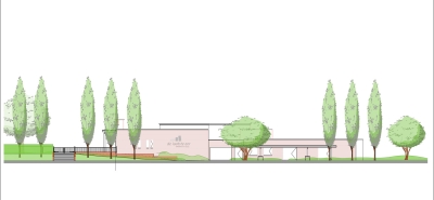 Aanzicht rouwcentrum Rijnsburg