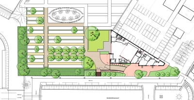 Terreinontwerp rond rouwcentrum Rijnsburg 